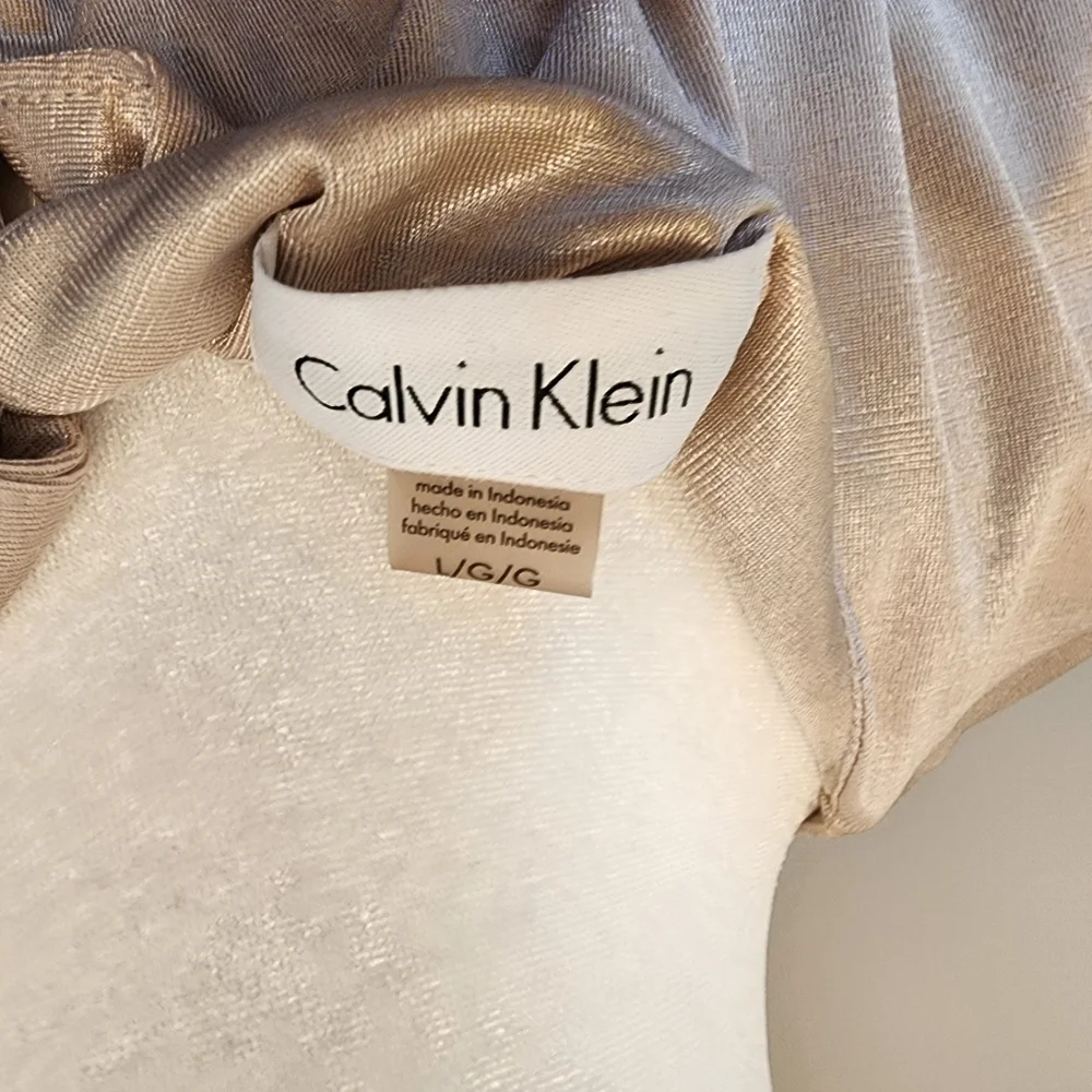 Calvin Klein Sleeveless Blouse Size Large Classic - Picture 3 of 4